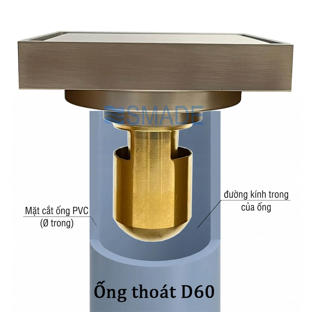 Nắp thoát sàn ngăn mùi hôi CF5B D60/90