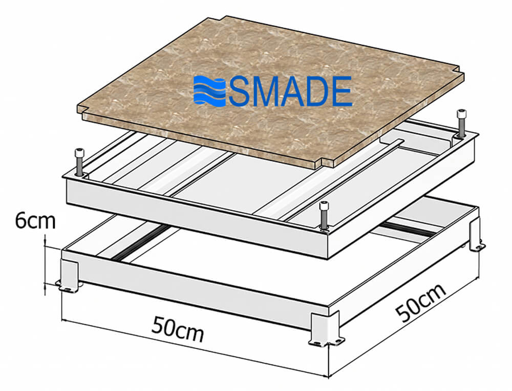 nắp bể nước ngầm ngoài trời SMC08-500