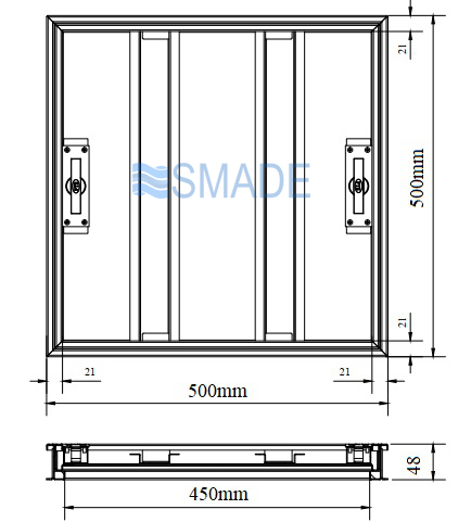 Nắp bể nước ngầm 50x50