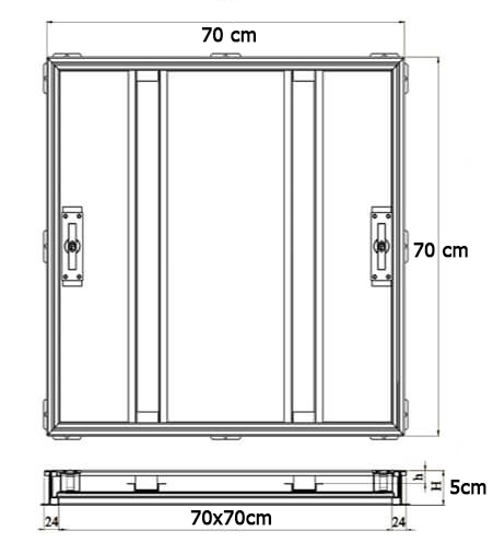 Nắp bể nước ngầm 700x700 mm