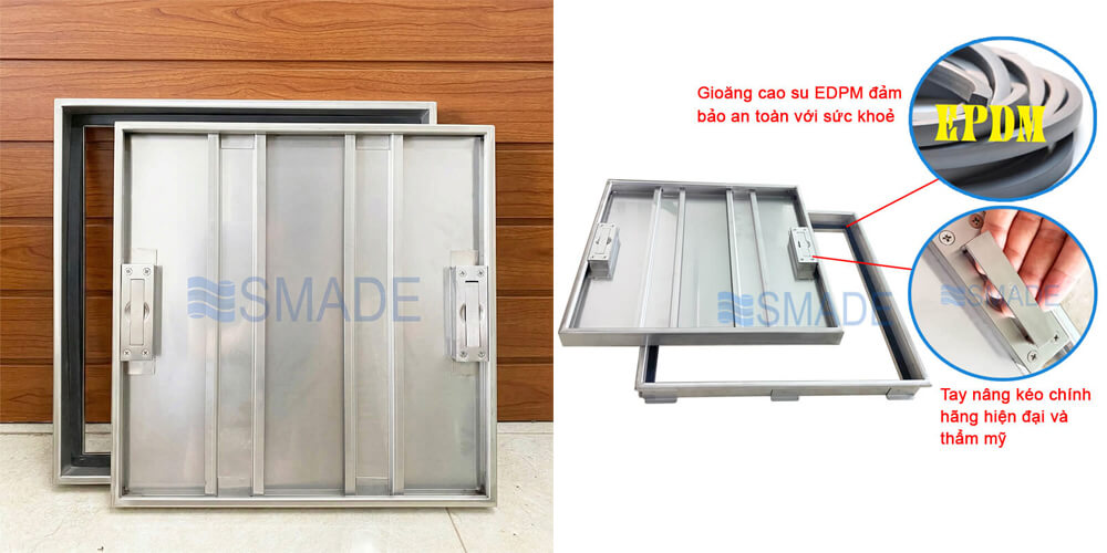 Nắp bể nước ngầm 80x80