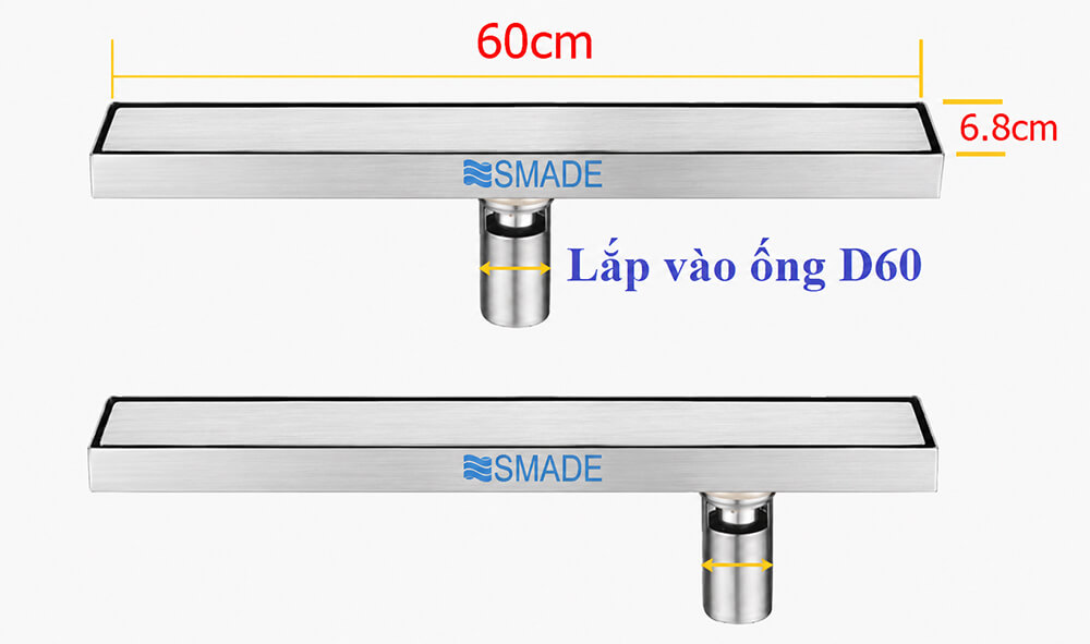 Thoát sàn dài 60cm