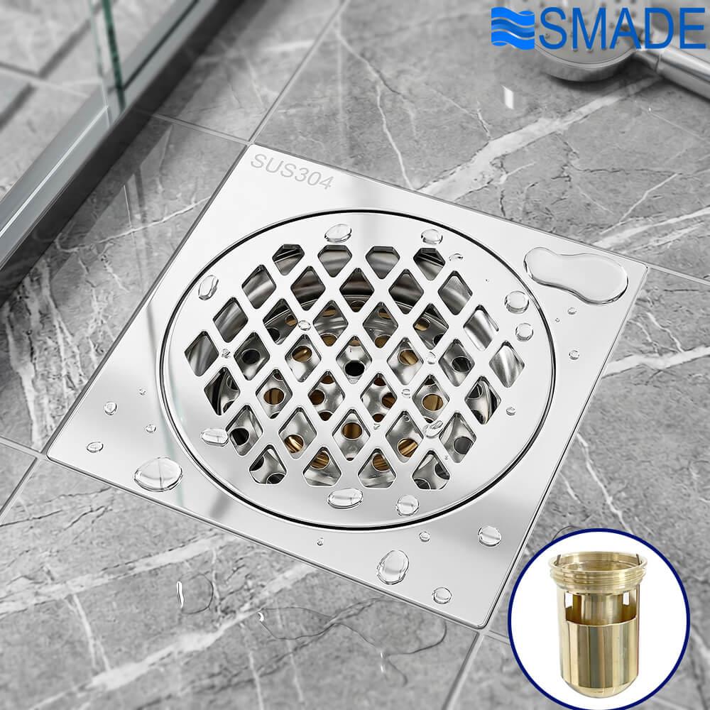 Ga thoát sàn ngăn mùi hôi CF6B kích thước 120x120, lắp ống D75/90/110