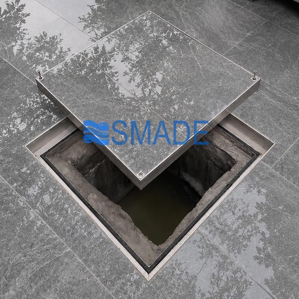Nắp bể nước ngầm KT 50x50, Gioăng cao su kép chống nước, chịu tải cao - SMC08-500