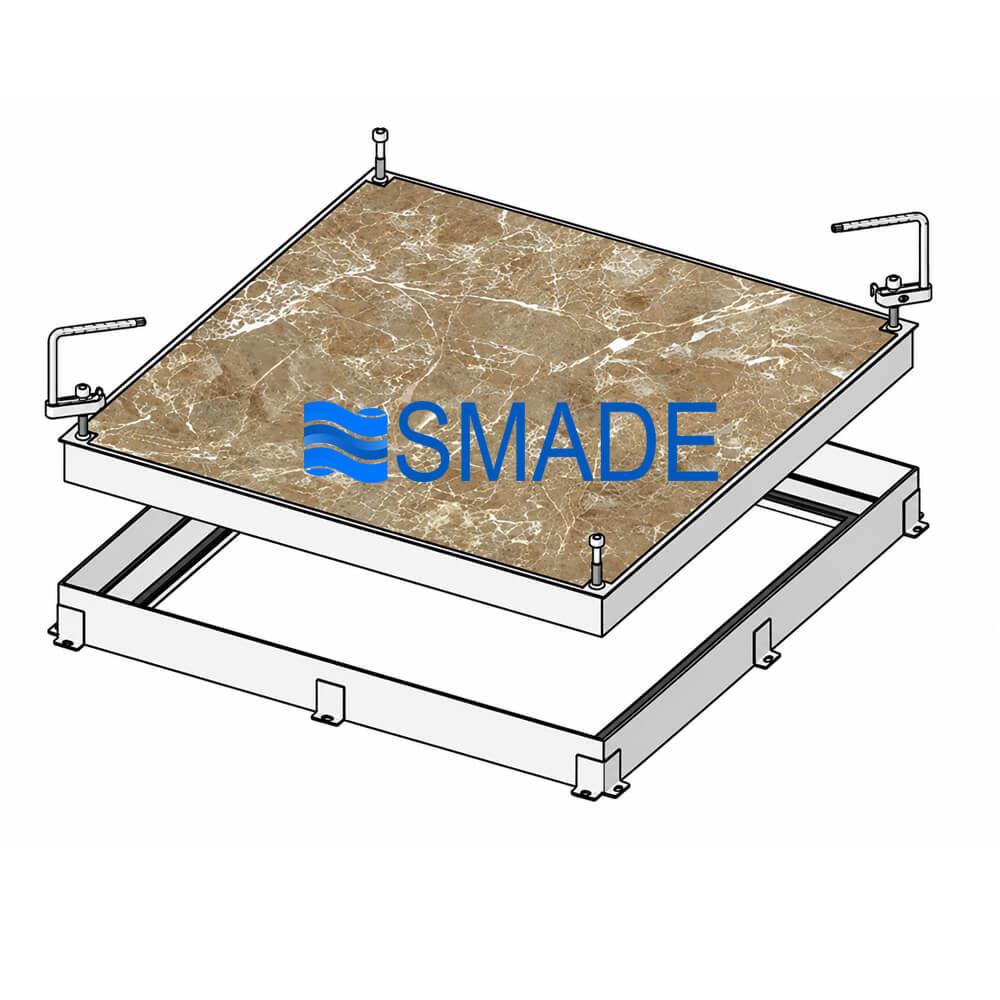 Nắp bể nước ngầm KT 80x80, Gioăng cao su kép chống nước, chịu tải cao - SMC08-800